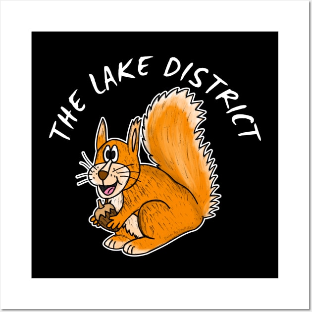 The Lake District Red Squirrel Cumbria Wall Art by doodlerob